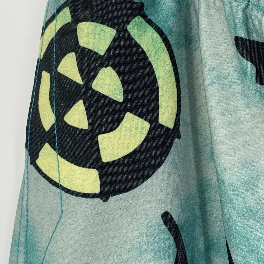 Volcom Stoneys Chlorine Killer Trunks in Temple Teal SZ S or L NEW - Picture 7 of 11